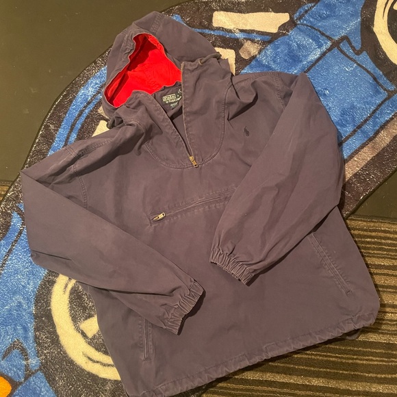 Red and Blue 1990s Ralph Lauren Wind Breaker Jacket - Picture 5 of 9